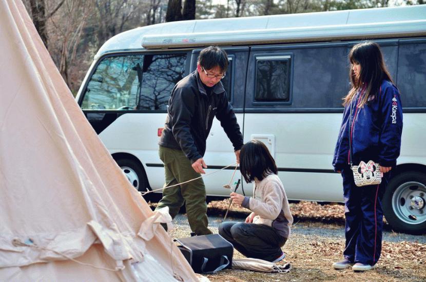 The family bond became stronger since we purchased our camper van. :写真