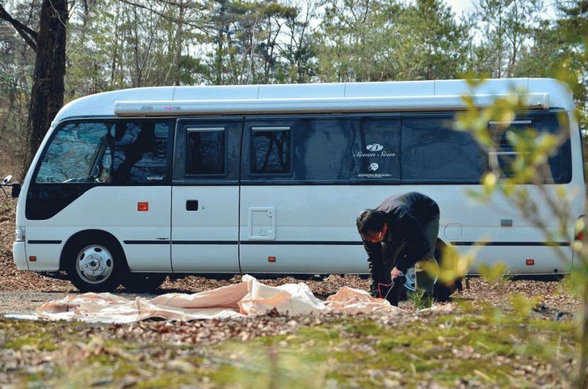 The family bond became stronger since we purchased our camper van. :写真