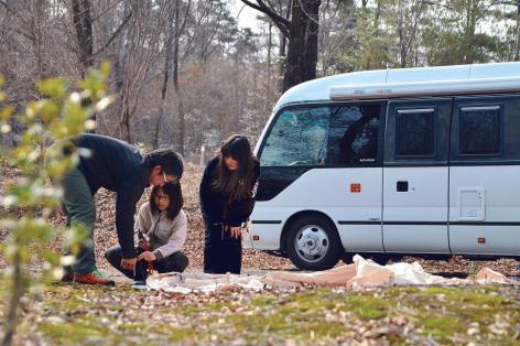 The family bond became stronger since we purchased our camper van. :写真
